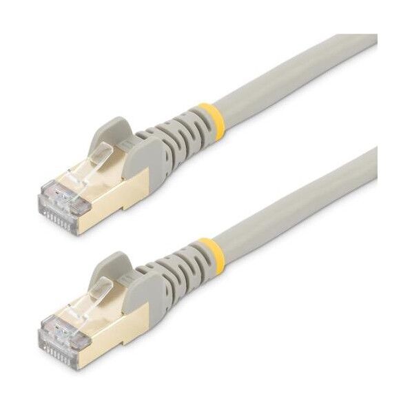  カテゴリ6a LANケーブル/5m/グレー/RJ45コネクター/STPケーブル/10GbE対応/ツメ折れ防止機構付 6ASPAT5MGR 1本
