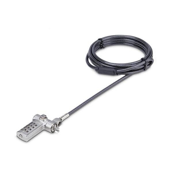  セキュリティーワイヤーロック/2m/4桁ダイヤル式/標準スロット対応/盗難防止 ノートパソコン コンビネーション錠 UNIVC4D-LAPTOP-LOCK 1個...