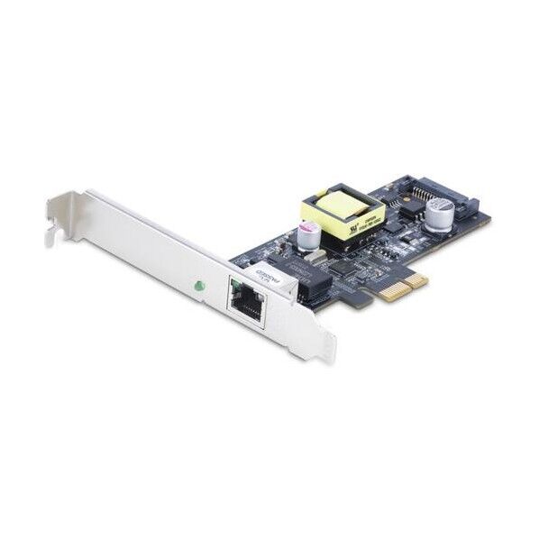 ネットワークカード/1ポート/2.5Gbps/PCIe x1/PoE+/SATA給電端子/有線LAN増設ボード PR12GIP-NETWORK-CARD 1個...