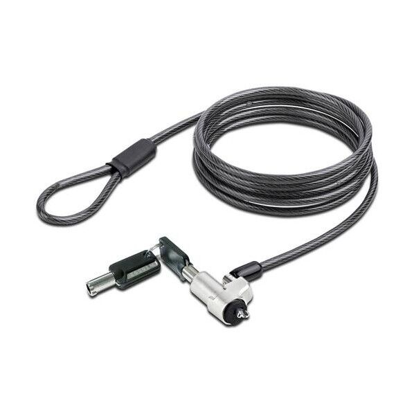 セキュリティーワイヤーロック/2m/シリンダー錠/Noble Wedgeスロット対応/ノートパソコン ノートブックPC NBLWK-LAPTOP-LOCK 1個...