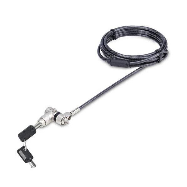 セキュリティーワイヤーロック/2m/シリンダー錠/標準スロット対応/盗難防止 ノートパソコン セキュリティー ケーブル UNIVK-LAPTOP-LOCK 1個...