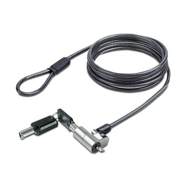  セキュリティーワイヤーロック/2m/シリンダー錠/Nano Saverスロット対応/ノートパソコン ノートブックPC用 NANOK-LAPTOP-LOCK 1個...