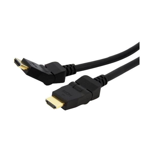  HDMI 1.4ケーブル/1.8m/4K30Hz/180度回転コネクター/ハイスピード/オス-オス/モニターケーブル HDMIROTMM6 1本...