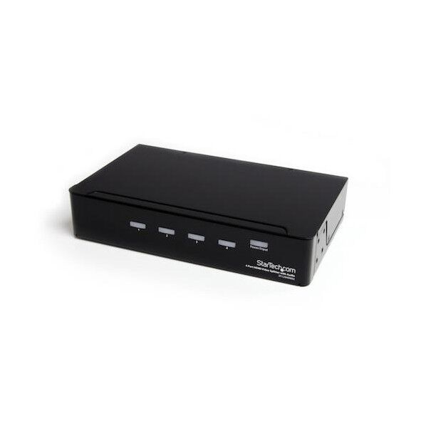  ビデオスプリッター/1920 x 1200 HDMI/1入力4出力/3.5mm ステレオオーディオ ST124HDMI2 1個...
