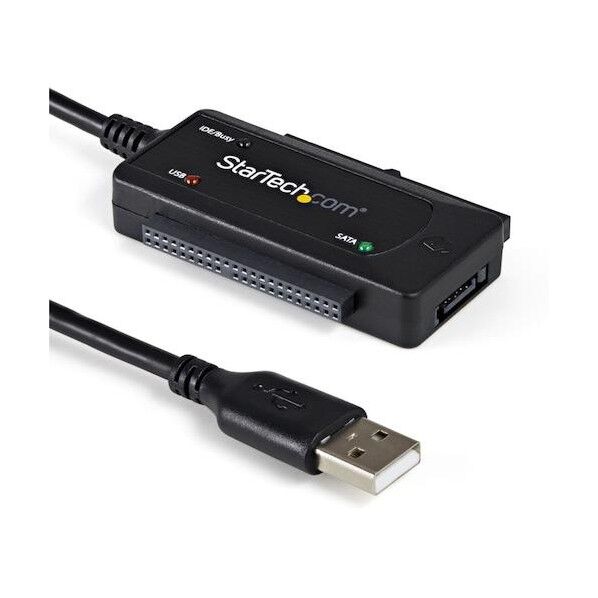 USB 2.0 - SATA/IDE変換ケーブル/2.5/3.5インチSSD/HDDドライブ用 USB2SATAIDE 1個...