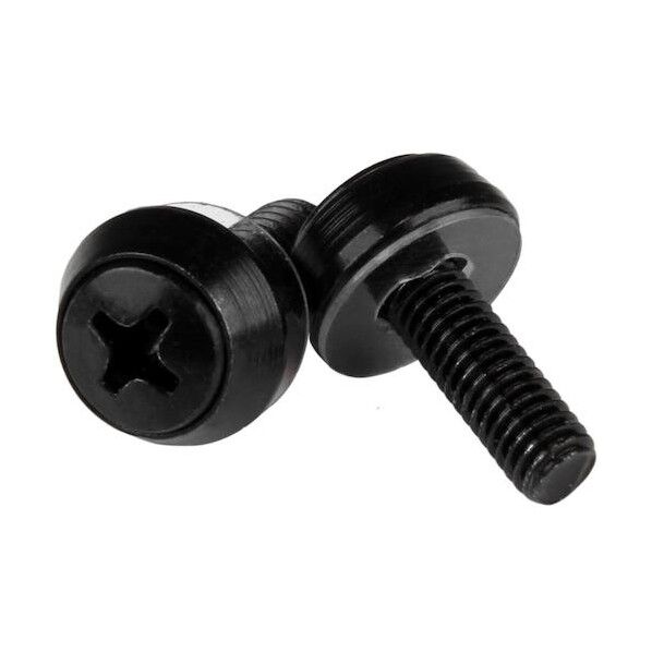 サーバーラック金具/ネジ/M5/12mm/ブラック/IT AV ネットワーク機器 ラック用 CABSCREWSM5B 100個...