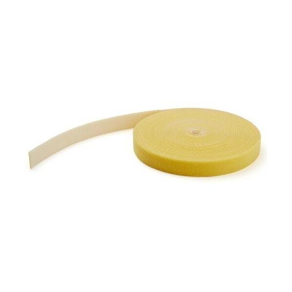 面ファスナー/30.5m/イエロー/簡単取付け 取外し/調整&再利用可能/業務用強度/自由にカット/結束 マジックバンド