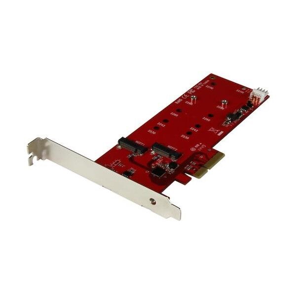 PCI Expressカード/x4/ 2x SATA 3.0 M.2/2ポートSATAコントローラーカード/NGFF