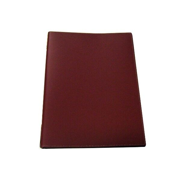 シンビ 皮製メニューブック KM-201-P 3102340 赤 63-7213-26 1点