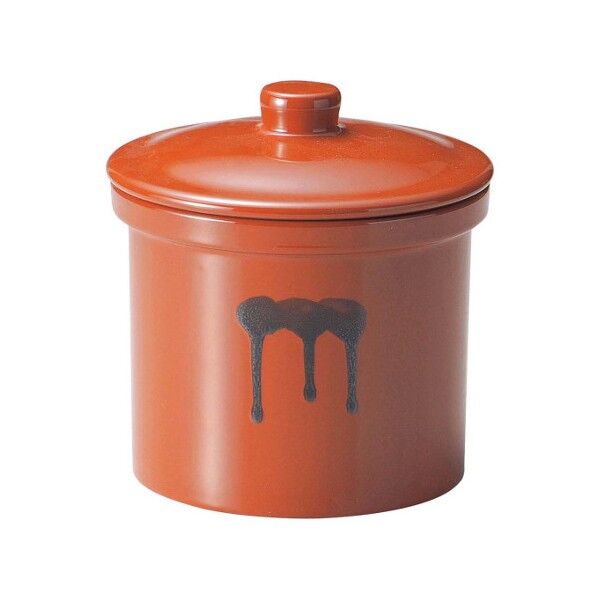 蓋付切立瓶 4号 7.2L 紅星窯 3069610 63-7133-92 1点