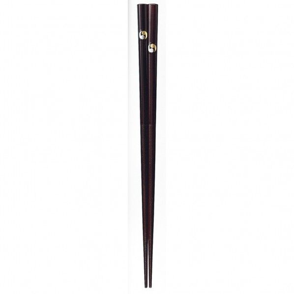 一双 めでた箸 二つ巴ペア