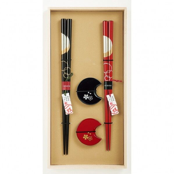 一双 宵待月&箸置華桜2P