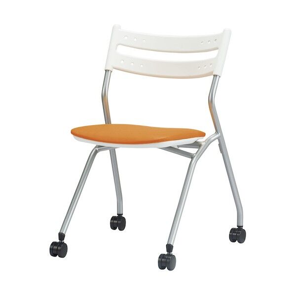 ネスティングチェアCM299シリーズ オレンジ(レザー張り) CM299-MXC-OR 1点...