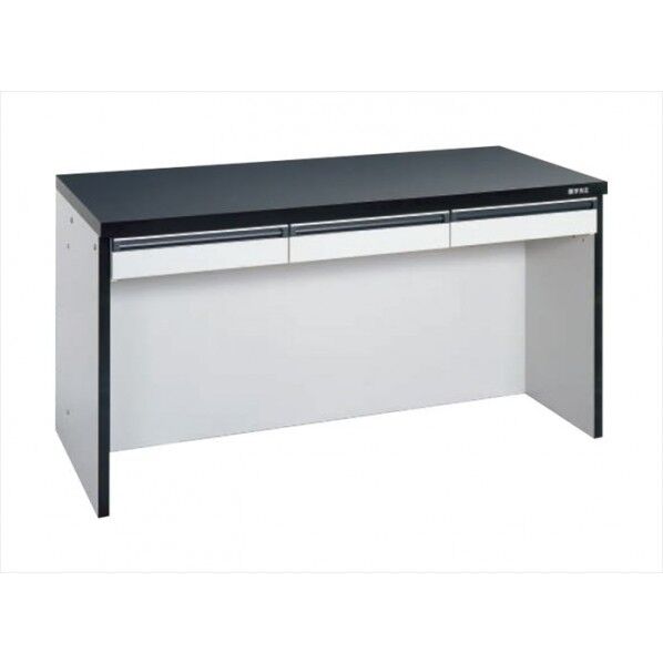 サイド実験台(オープンタイプ・引出し付) グレー・ブラック STA-12K 1台...