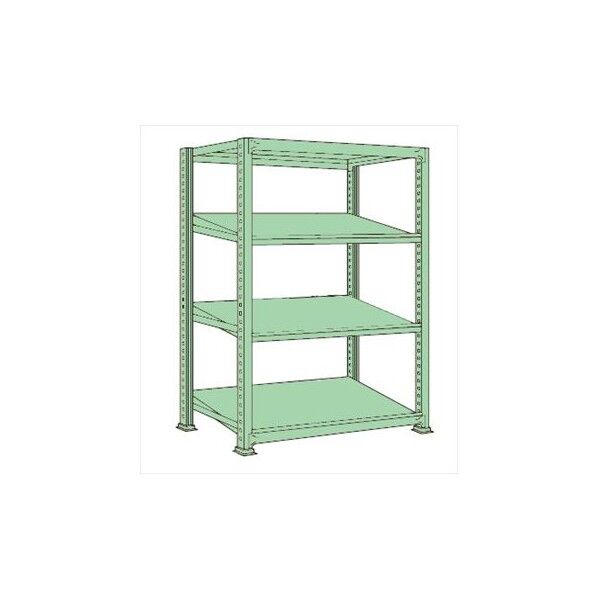 傾斜棚(150kg/段・単体・H1800mm・4段タイプ) MSKT1809S04T 1台...