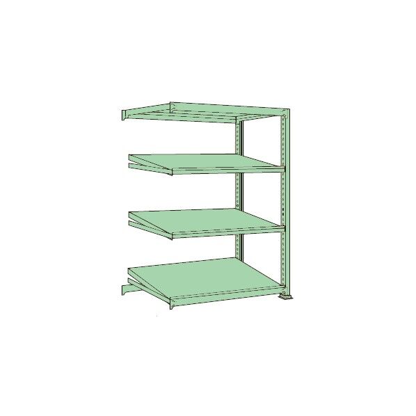 傾斜棚(150kg/段・連結・H1800mm・4段タイプ) MSKT1809S04R 1台...