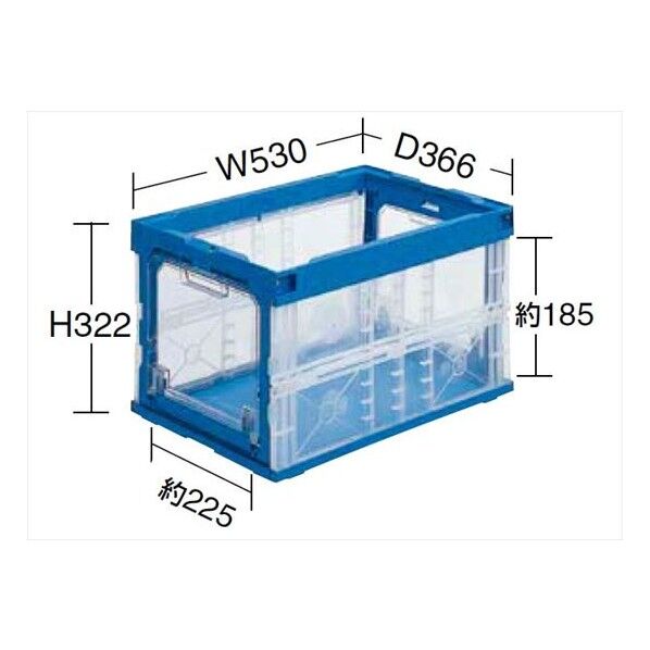 オリタタミコンテナー扉付 50B2TM 1個...