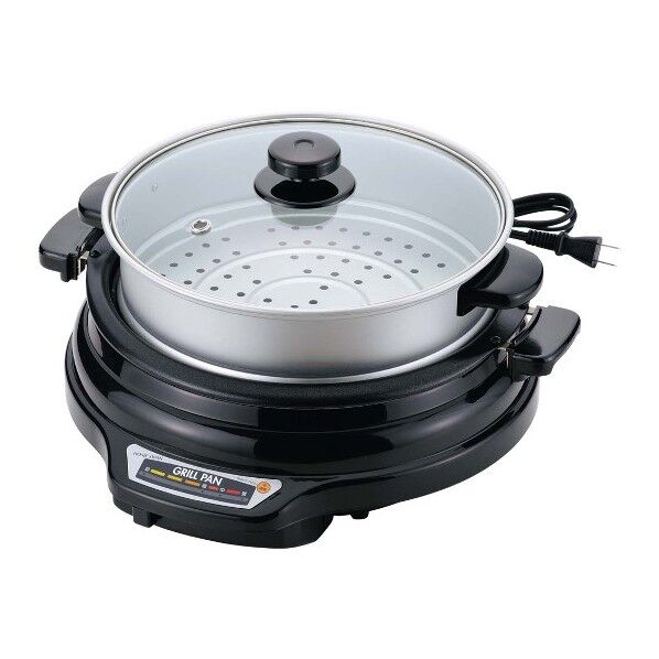 着脱グリルパン 蒸し鍋付 27cm SGP-27TM(B) 4410000 63-7208-52 1点