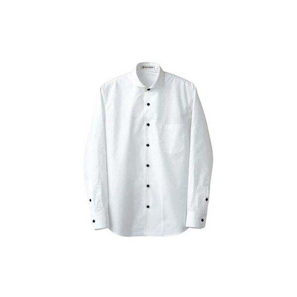 男性用長袖シャツ CH4426-0 4311120 ホワイト L 61-7968-22 1点