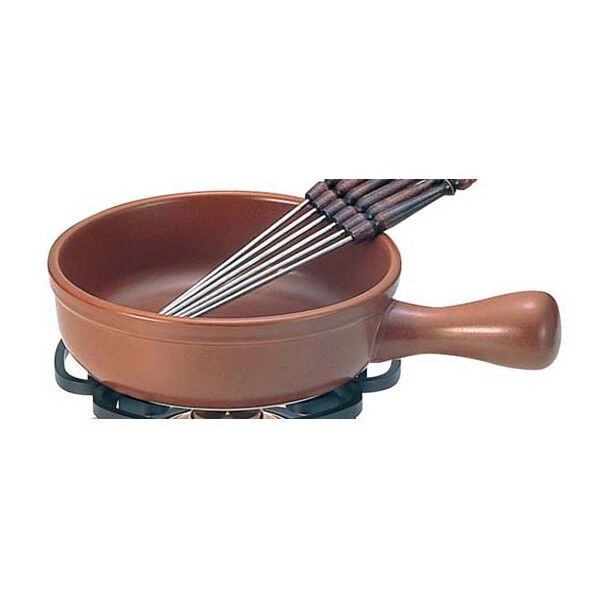 チーズフォンデュセットT-200･210兼用 鍋丈 陶器製 3262410 63-7205-36 1点