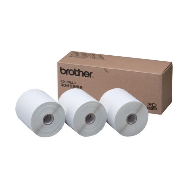 TD-4000/4100N用プレカット紙ラベル 3本パック RD-S03J1 3本