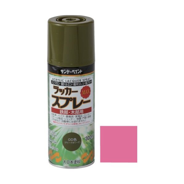 ラッカースプレーMAX メタリックレッド 300M 268344 1点