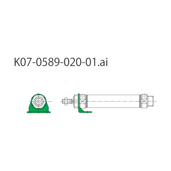 CKD シリンダ取付金具 軸方向フート形の通販｜即日出荷19万点以上