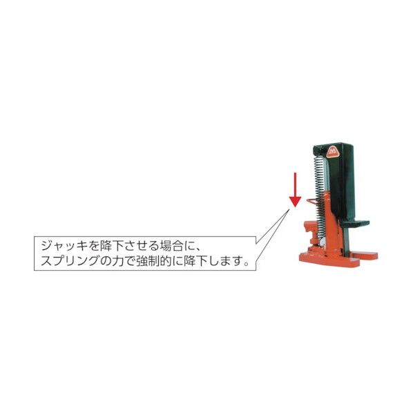 マサダ製作所 MHC-5RS-2 爪付オイルジャッキ5TON ｜短納期 - 通販 