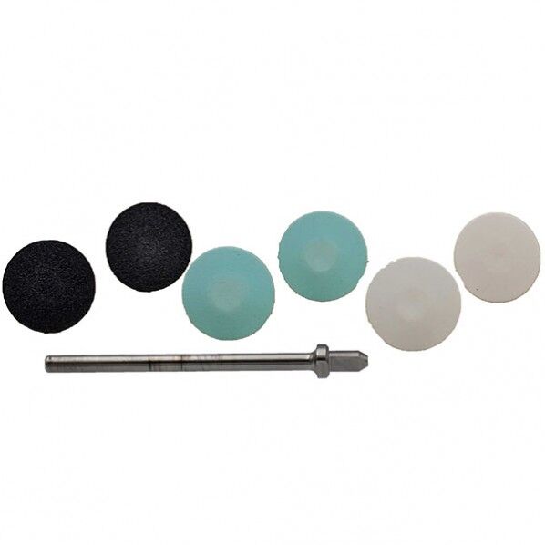 超うす研磨マルチディスク 粗目、中目、細目が各2個とシャフトが入ったスターターキット