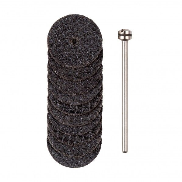 切断砥石(グラスファイバー入り) シャフト付き Ф22mm 10枚入 28812 1点