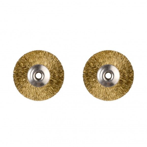 真鍮ワイヤーブラシディスク型ミニルーター用先端ビット