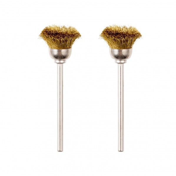 ワイヤーブラシ2本 真鍮(カップ型) 28963 2個セット