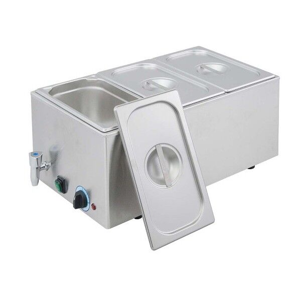 EBM 電気式フードウォーマー(湯煎式)YFK-3(1/3×3) 3790200 63-7140-14 1点