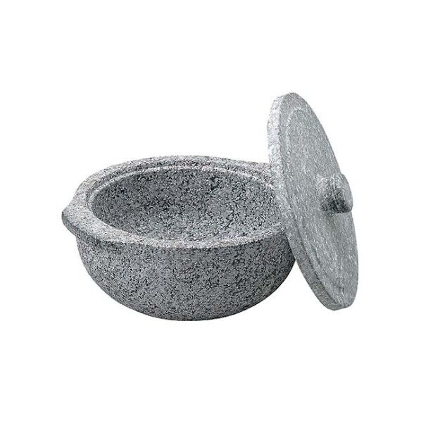 長水 遠赤 石鍋(石蓋付)土鍋風 3665600 22cm 61-6830-56 1点