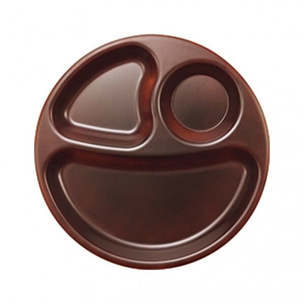 まるいプレート 27cm ブラウン
