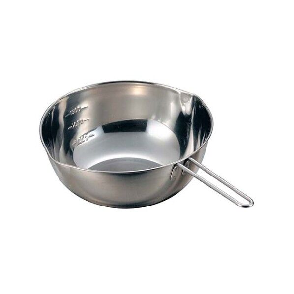 18-8 手付ボール(口付目盛付)21cm 3586400 61-6575-53 1点