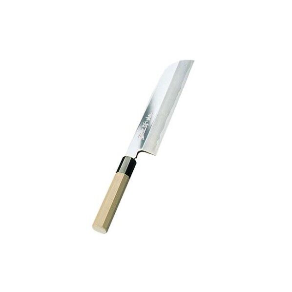 兼松作 鏡面仕上 鎌型薄刃庖丁 19.5cm 3502600 61-7871-71 1点