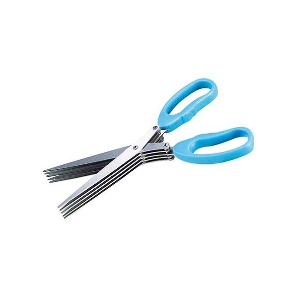 ハサミ型シュレッダー 5連刃「秘密を守りきります」ブルー 3469300 61-6863-29 1点