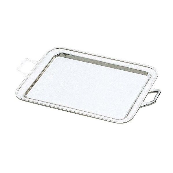 H 洋白 角盆 手付(無地手)30インチ 三種メッキ 3454930 63-7167-78 1点