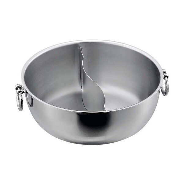 SW 電磁しゃぶしゃぶ鍋 ステンレス柄 半ストレート仕切 5785400 30cm 63-7202-50 1点