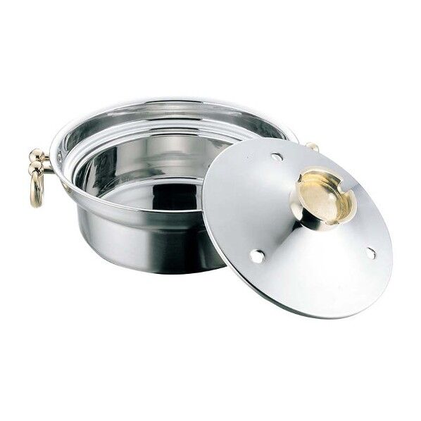 EBM 電磁用 しゃぶしゃぶ鍋 穴明 4866300 23cm 63-7202-35 1点