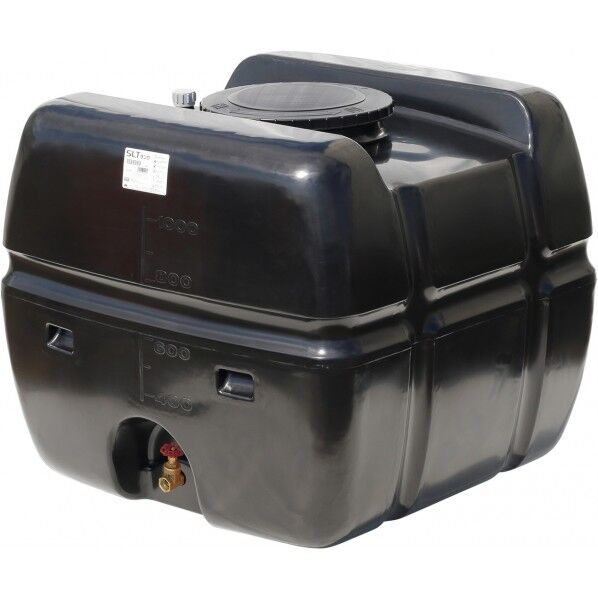 スーパーローリータンク 1000L(フタ含む)直付けスリースバルブ50A付 ブラック SLT-1000 BK+SV50A 1点