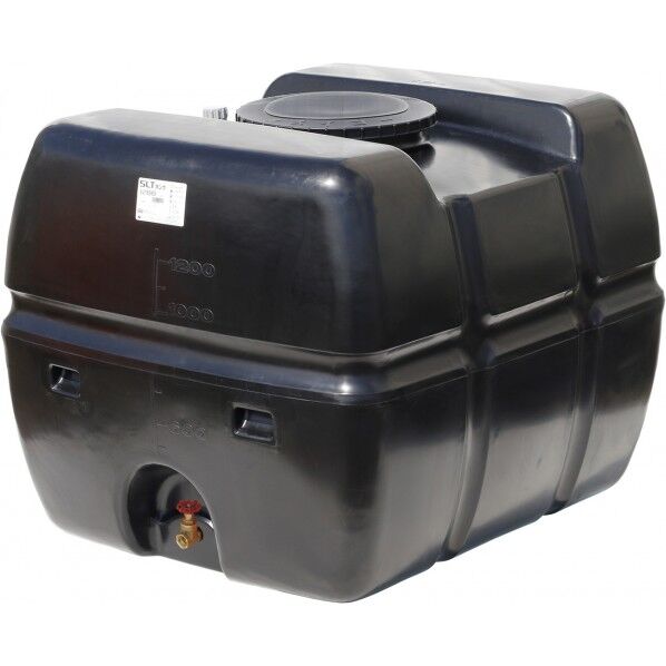スーパーローリータンク 1200L(フタ含む)直付けスリースバルブ25A付 ブラック SLT-1200 BK+SV25A 1点