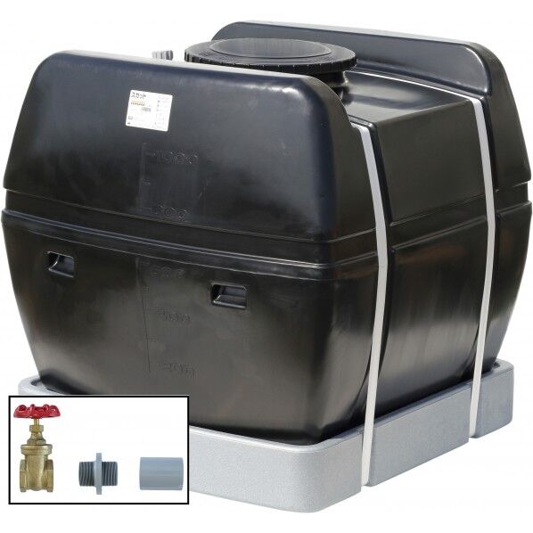 スカット1000(フタ含む)ドレンバルブセット(40A)付 ブラック SKT-1000 BK+VALVE-SET40A 1点