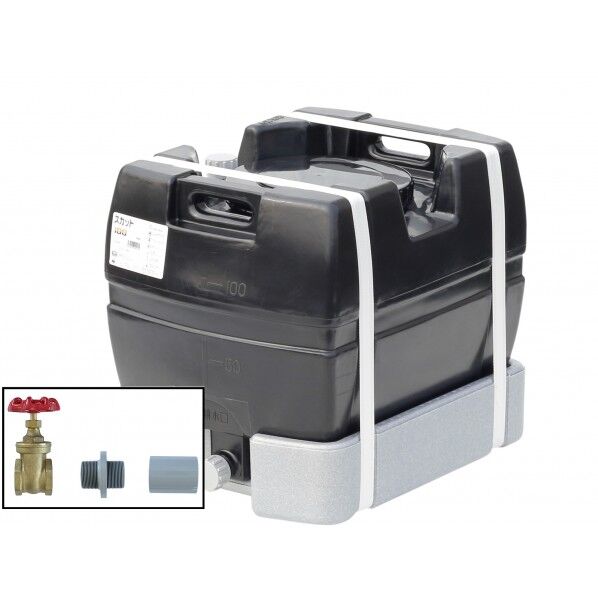 スカット100(フタ含む)ドレンバルブセット(40A)付 ブラック SKT-100 BK+VALVE-SET40A 1点