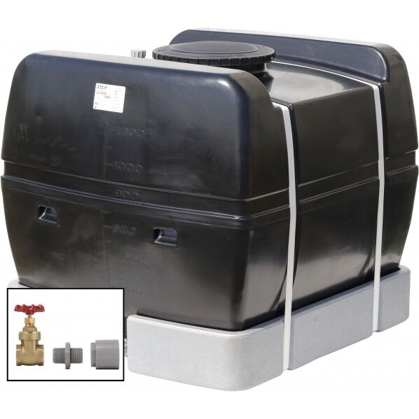 スカット1200(フタ含む)ドレンバルブセット(25A)付 ブラック SKT-1200 BK+VALVE-SET25A 1点