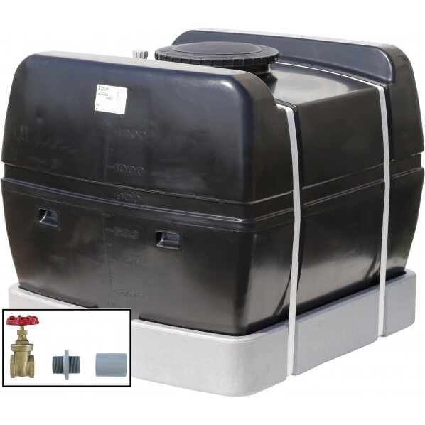 スカット1200(フタ含む)ドレンバルブセット(40A)付 ブラック SKT-1200 BK+VALVE-SET40A 1点