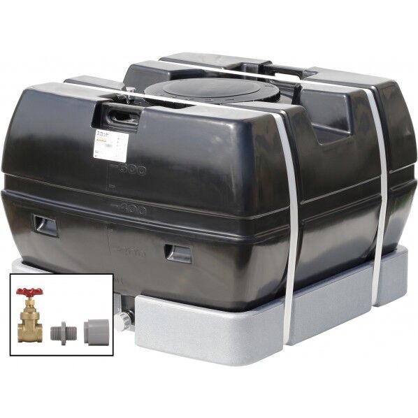 スカット600(フタ含む)ドレンバルブセット(25A)付 ブラック SKT-600 BK+VALVE-SET25A 1点