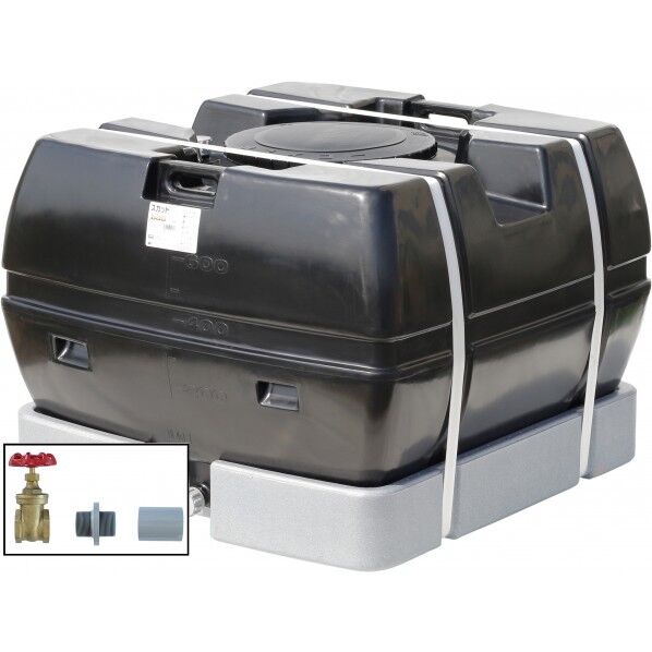 スカット600(フタ含む)ドレンバルブセット(40A)付 ブラック SKT-600 BK+VALVE-SET40A 1点