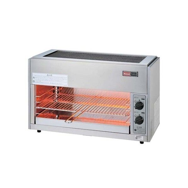 リンナイ ペットミニ赤外線上火グリラー 立消安全装置付 RGP-62SV LP 6384410 61-7935-30 1点